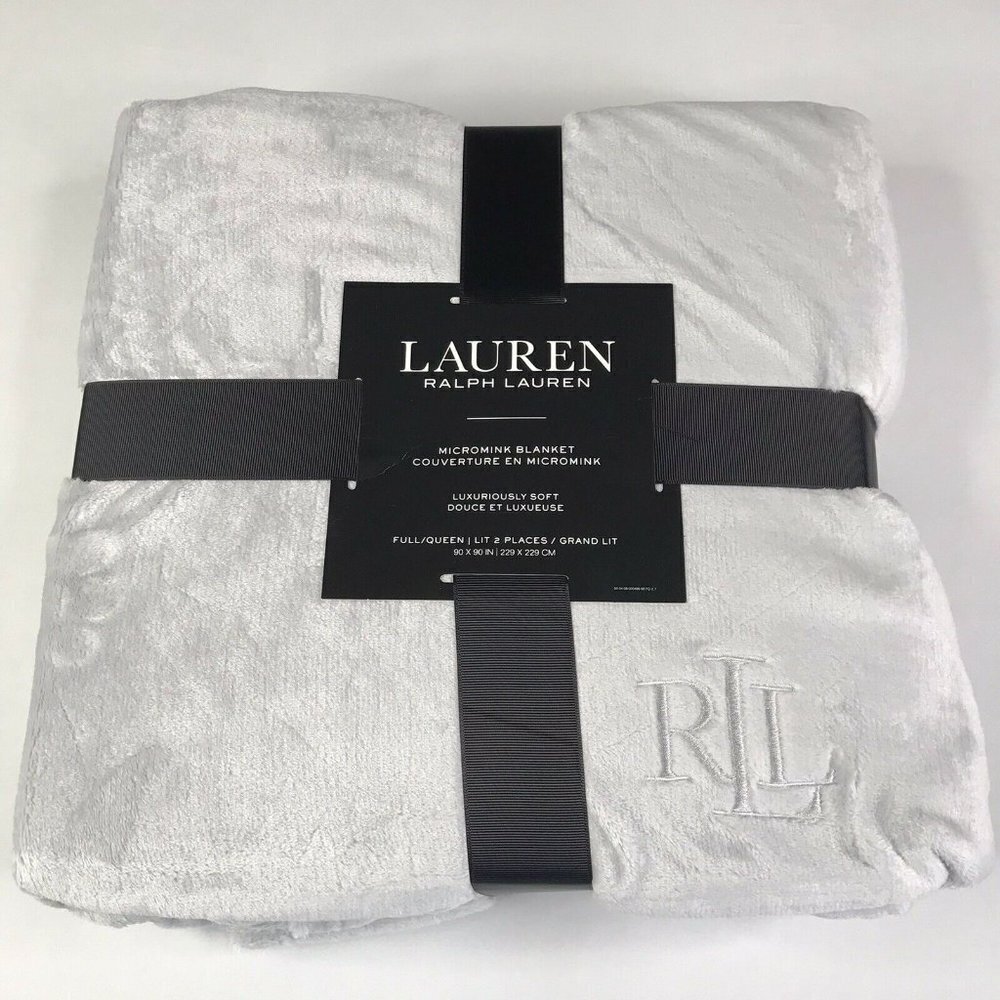 NEW Ralph Lauren Micromink FULL/QUEEN Blanket - Picture 1 of 3